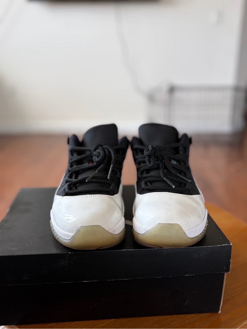 Jordan Black and White Low-Top Sneakers
